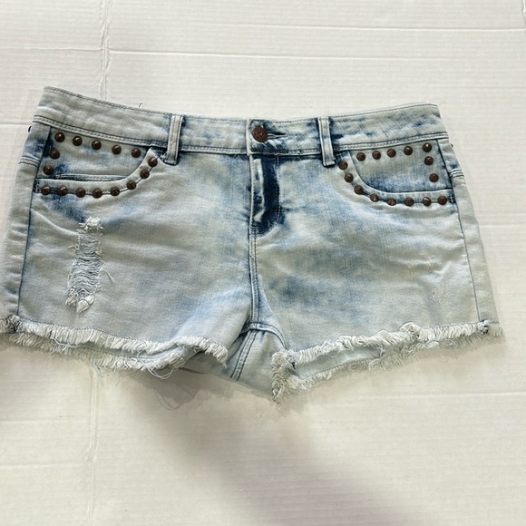 Women’s boody low rise studded denim shorts side 11 - Picture 1 of 4